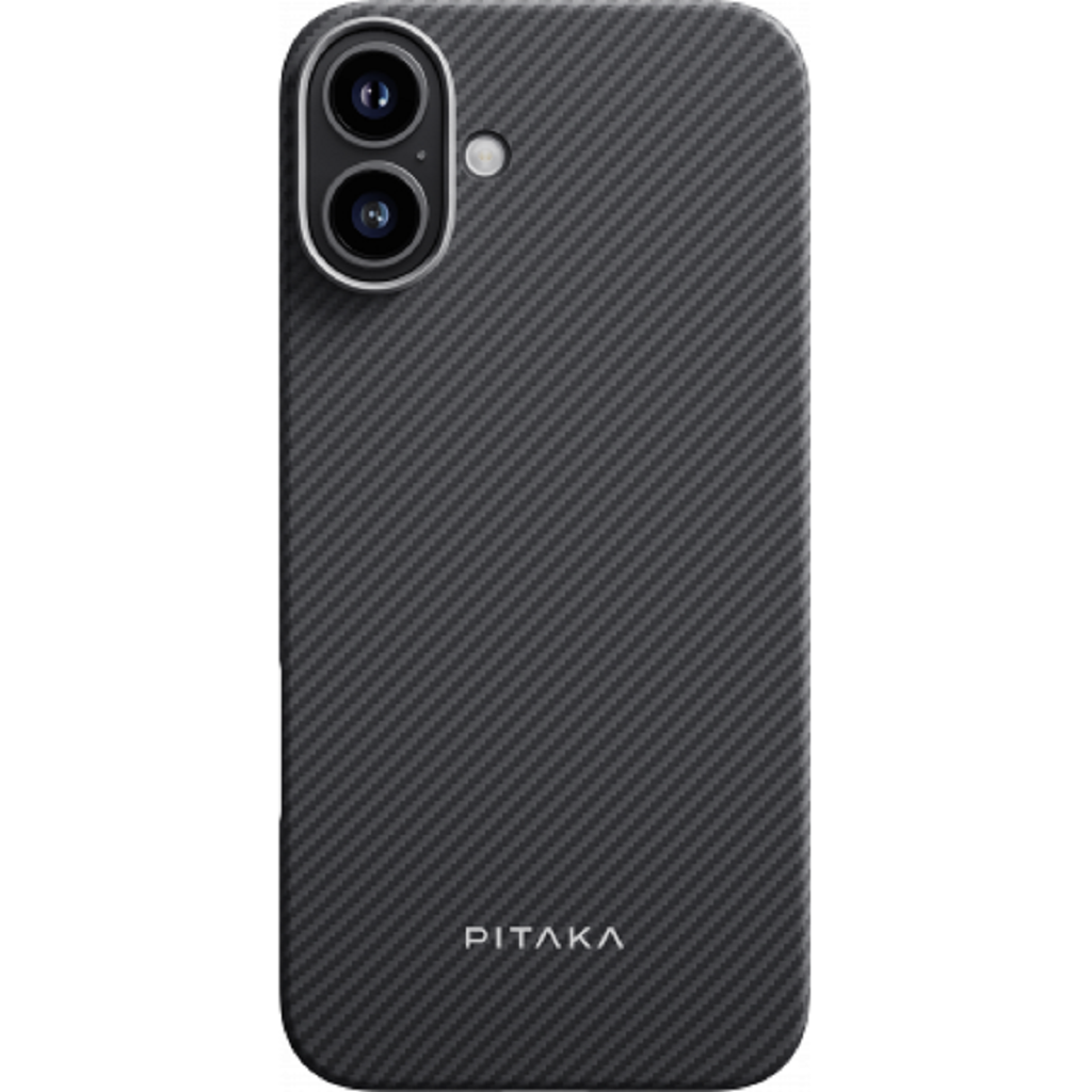 Чехол PITAKA Ultra-Slim Case для iPhone 16, черный/серый (KI1601A) Фото 0