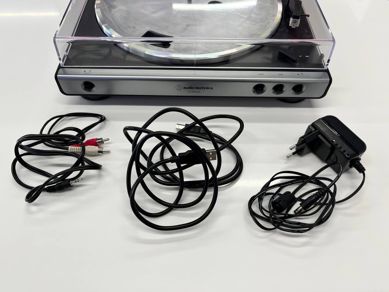 Виниловый проигрыватель Audio-Technica AT-LP60XUSB, серебристый Фото 6