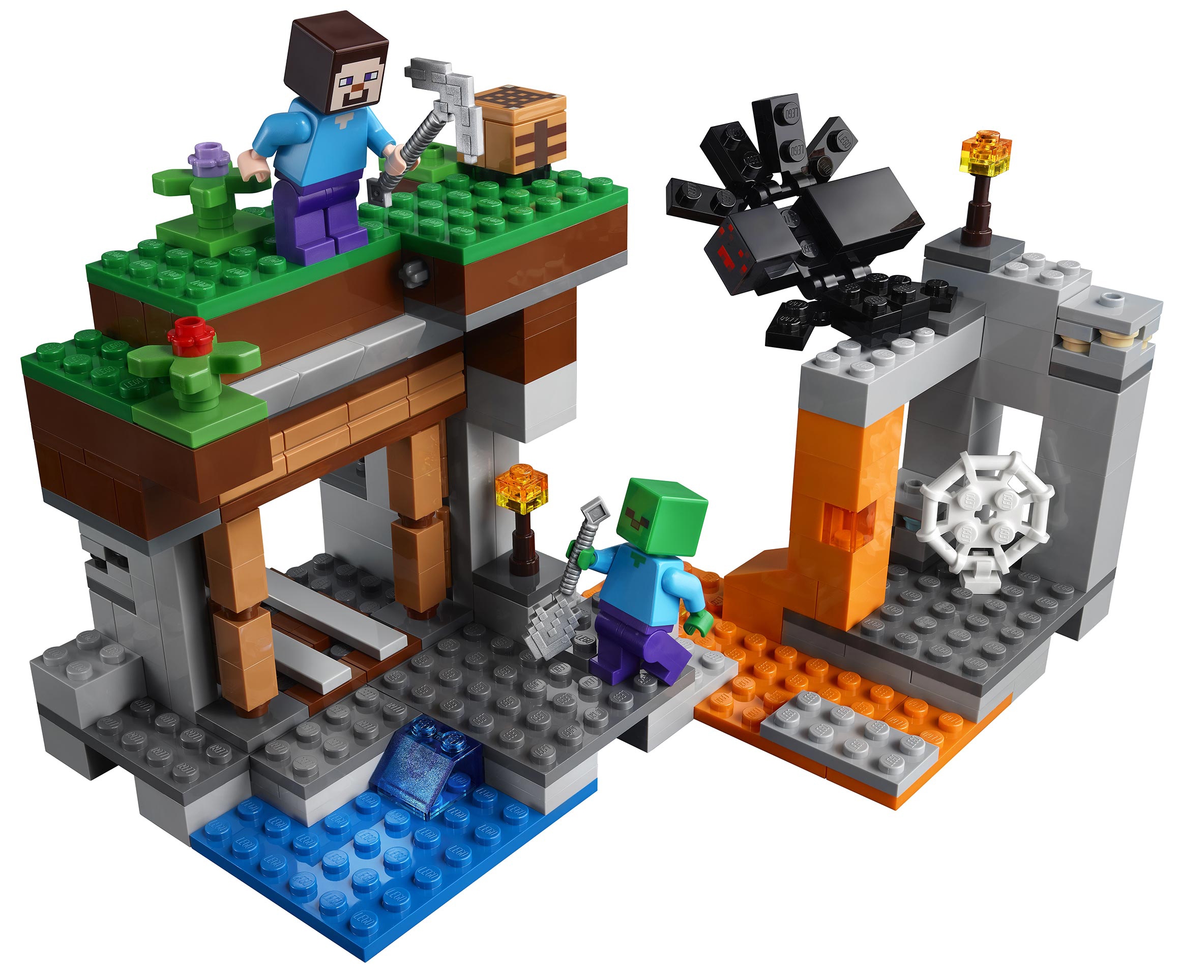 Конструктор LEGO Minecraft 21166 «Заброшенная» шахта Фото 1