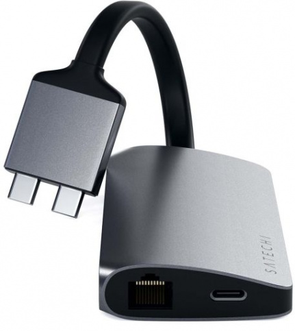 USB-концентратор Satechi Dual Multimedia Adapter (ST-TCDMMA) Фото 1