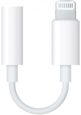 Адаптер Apple Lightning - mini jack 3.5 (MMX62ZM/A), белый Фото 0