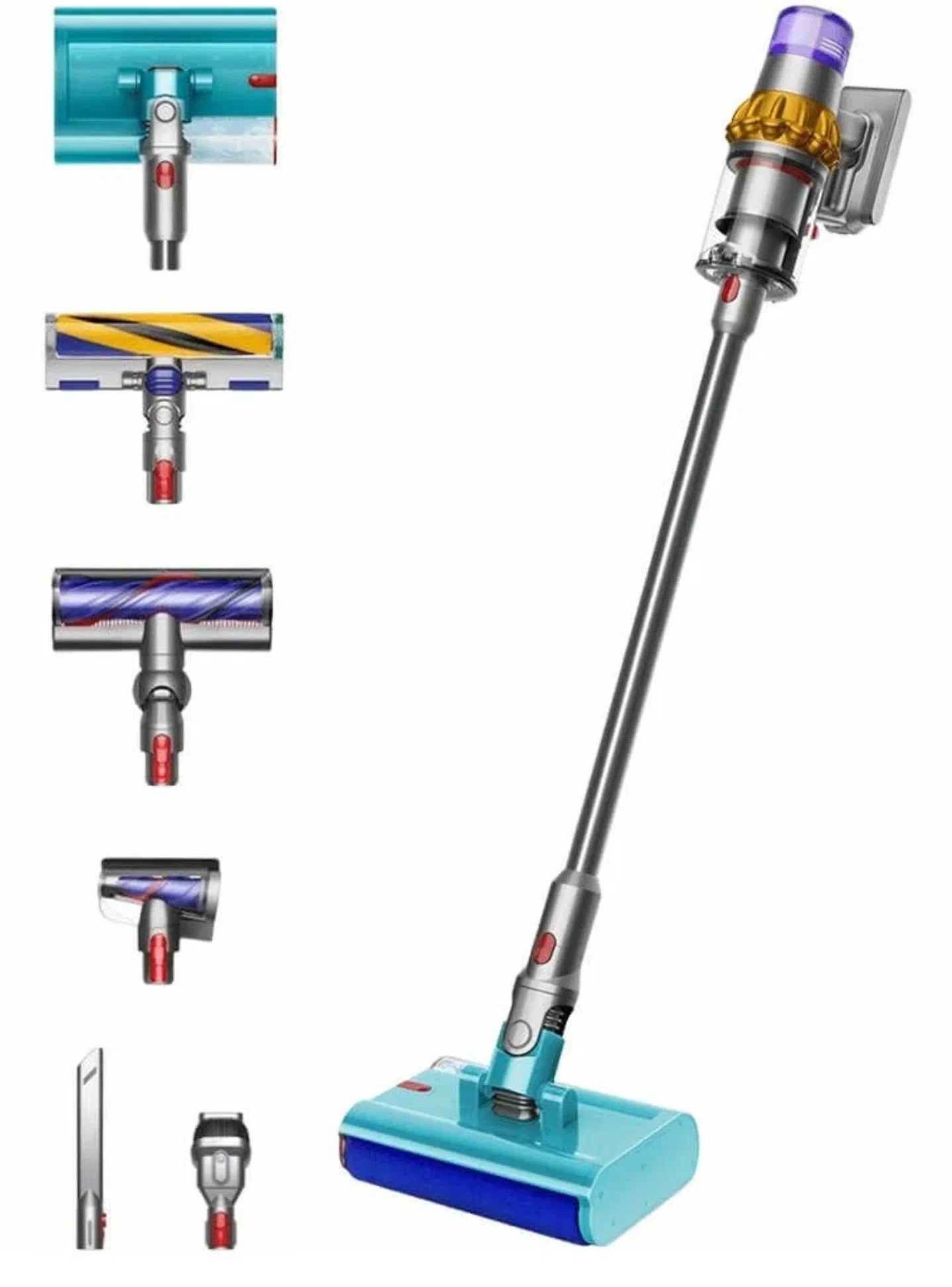 Пылесос Dyson V15s Detect Submarine (SV47), yellow/nickel Фото 5