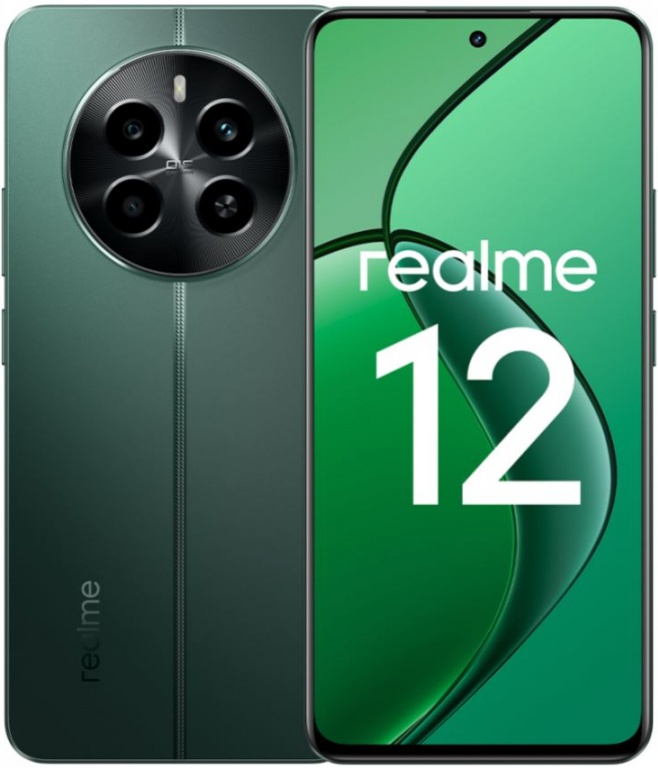 Смартфон realme 12 4G 8/256 GB, зеленый Фото 0
