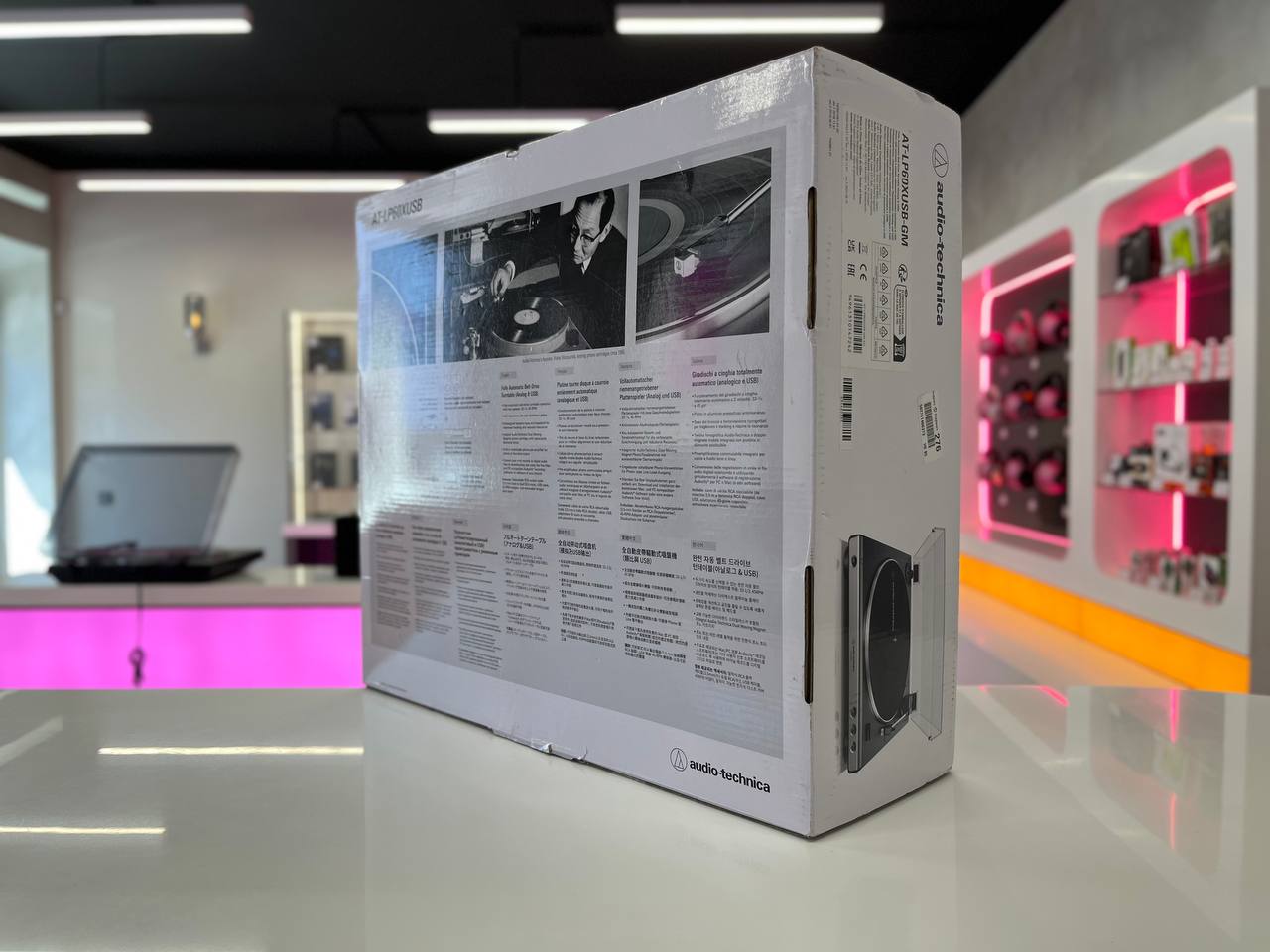 Виниловый проигрыватель Audio-Technica AT-LP60XUSB, серебристый Фото 8