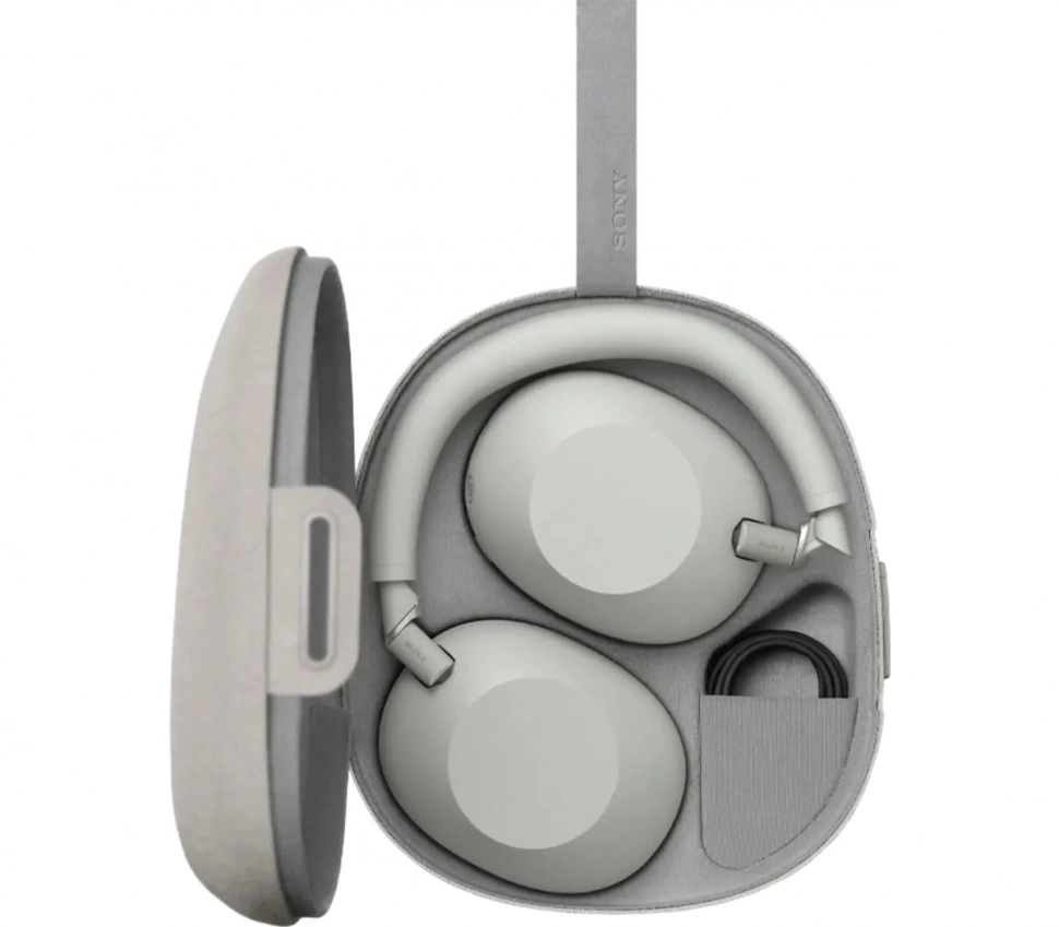 Беспроводные наушники Sony WH-1000XM6, серебристый Фото 5