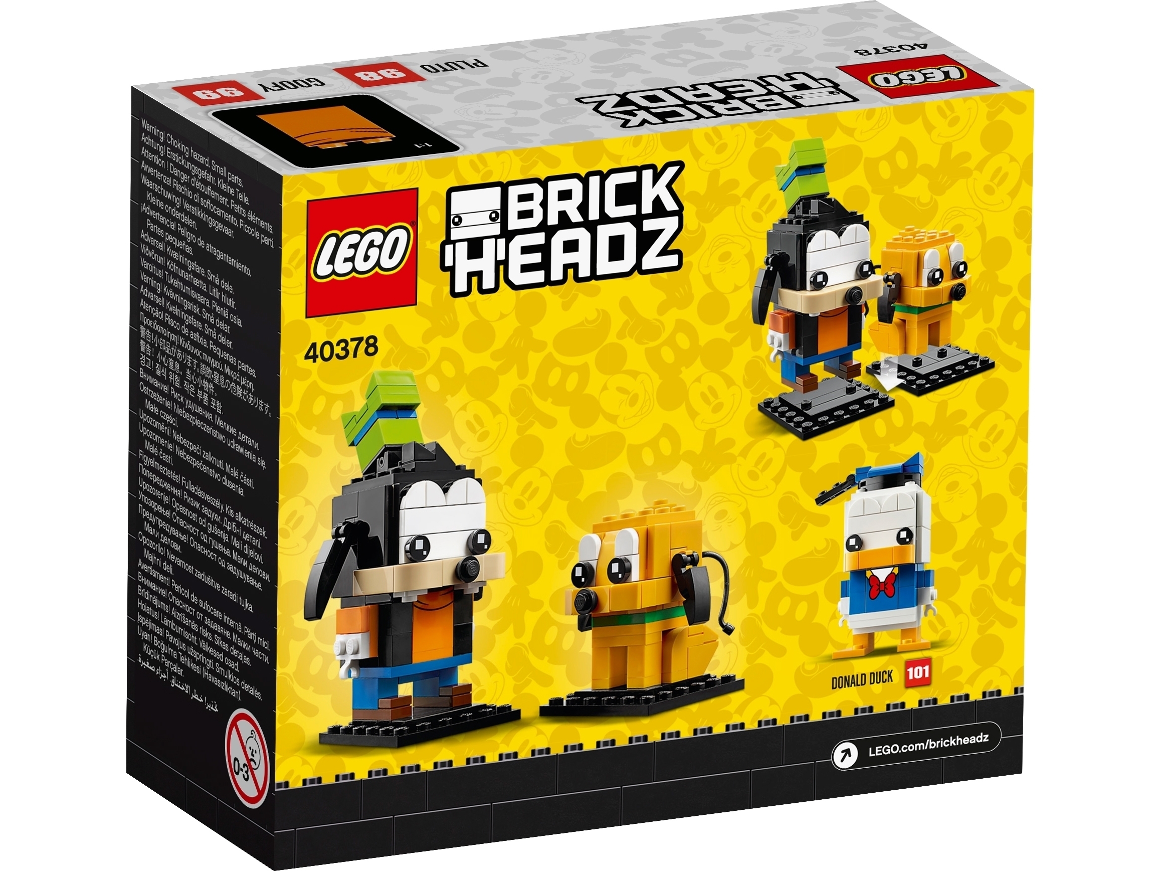 Конструктор LEGO BrickHeadz 40378 Сувенирный набор Гуфи и Плуто Фото 5