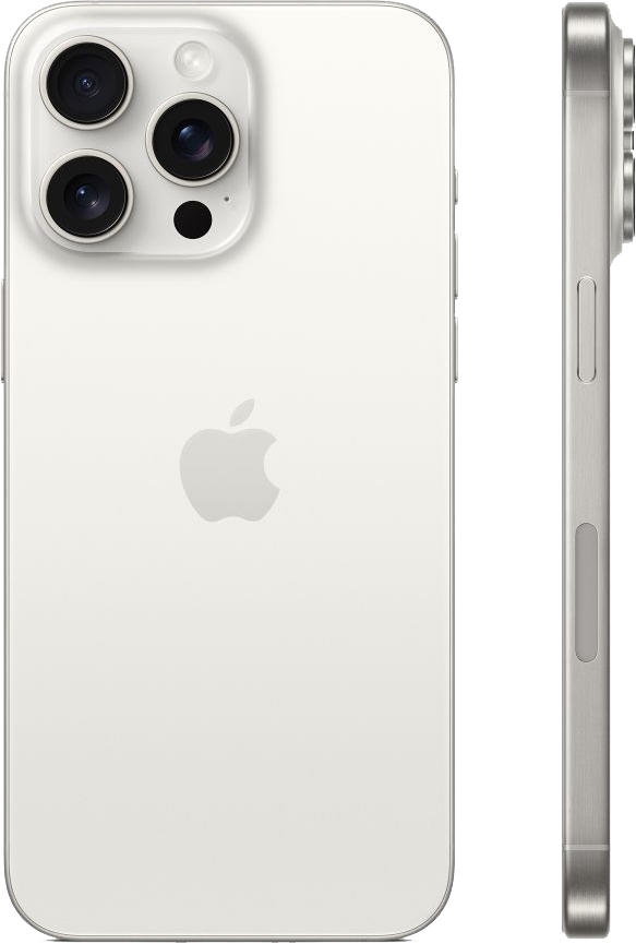 Смартфон Apple iPhone 15 Pro Max 1ТБ, White Titanium (белый) Фото 1