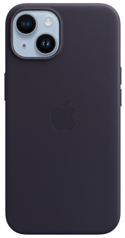 Кожаный чехол MagSafe для iPhone 14 - Ink (MPP63ZM/A) Фото 0