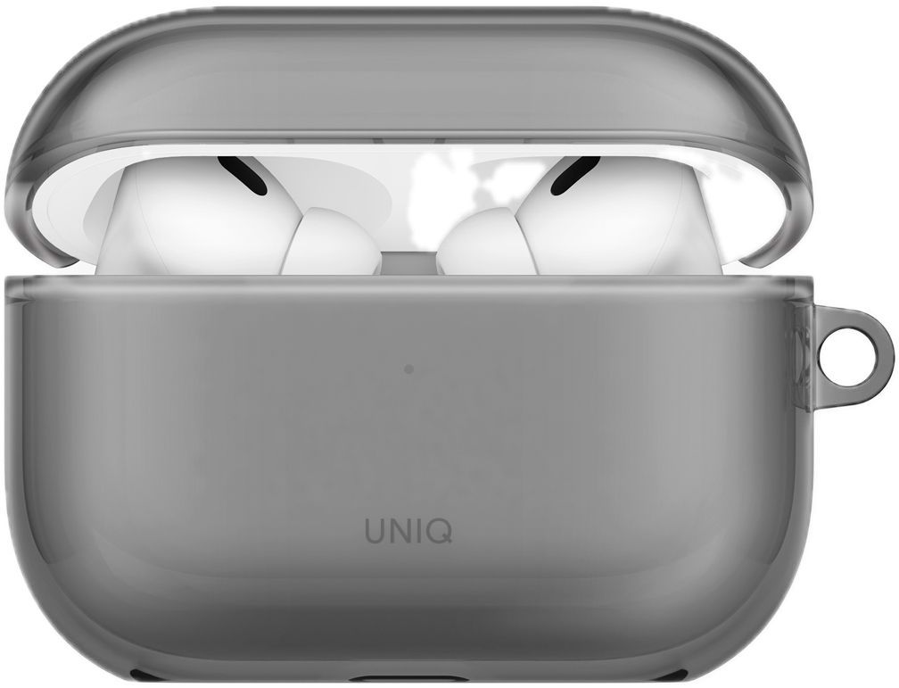 Чехол Uniq Glase Glossy для AirPods Pro 3, серый (AIRPODSPRO3-GLSGSMK) Фото 1