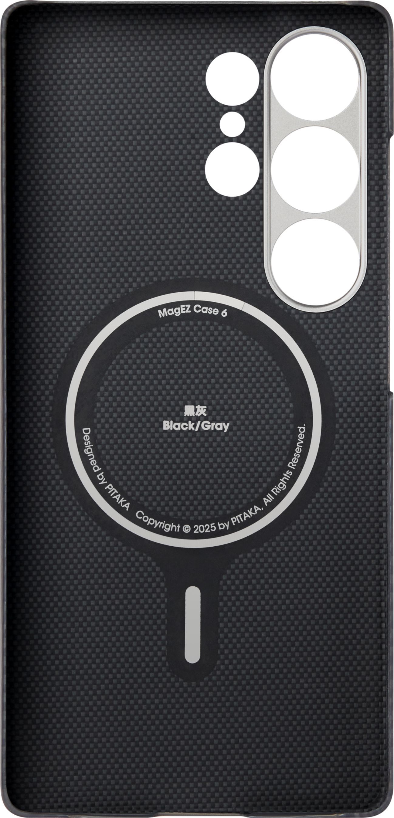 Чехол Pitaka Ultra-Slim для Galaxy S25 Ultra, кевлар черный (KS2501U) Фото 3