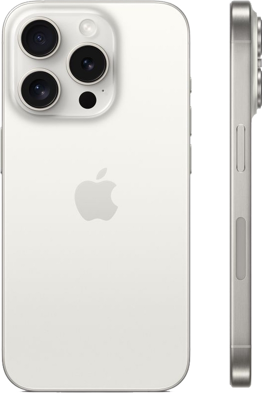Смартфон Apple iPhone 15 Pro eSim 512Гб, White Titanium (белый) Фото 1