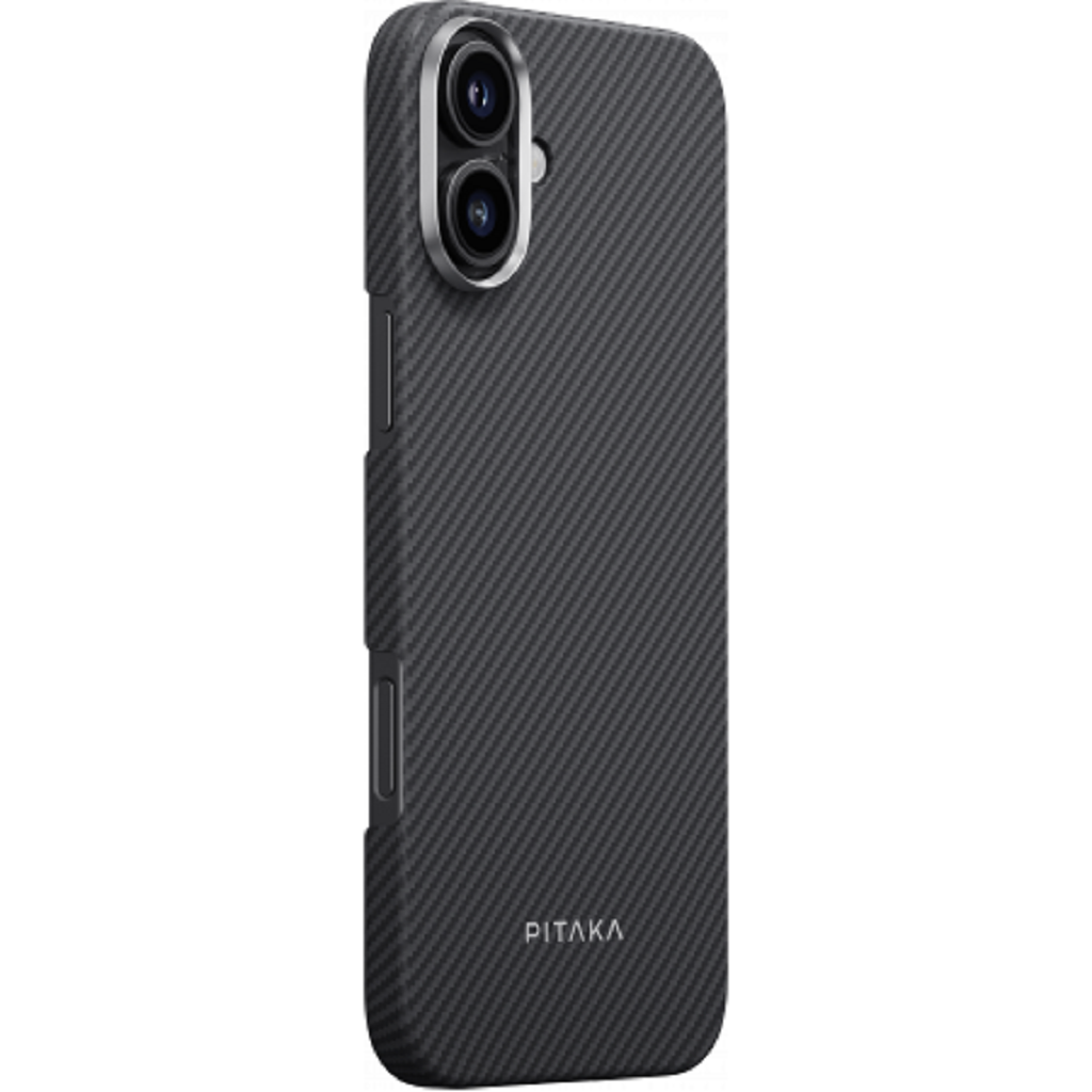 Чехол PITAKA Ultra-Slim Case для iPhone 16, черный/серый (KI1601A) Фото 2