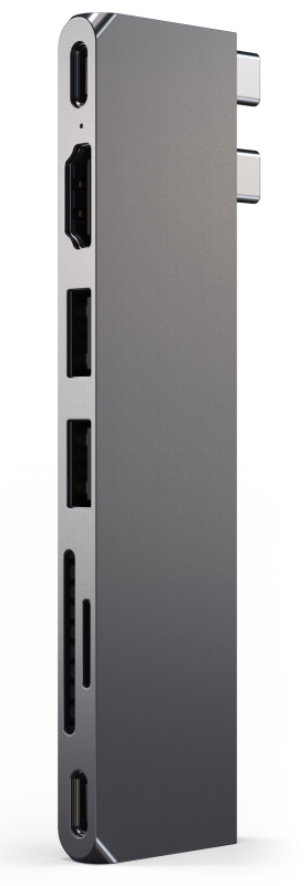 Адаптер Satechi USB-C Pro Hub Slim, серый космос (ST-HUCPHSM) Фото 2