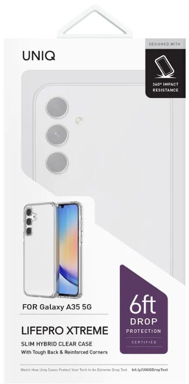Чехол Uniq LifePro Xtreme для Galaxy A35, прозрачный (GA35HYB-LPRXCLR) Фото 1