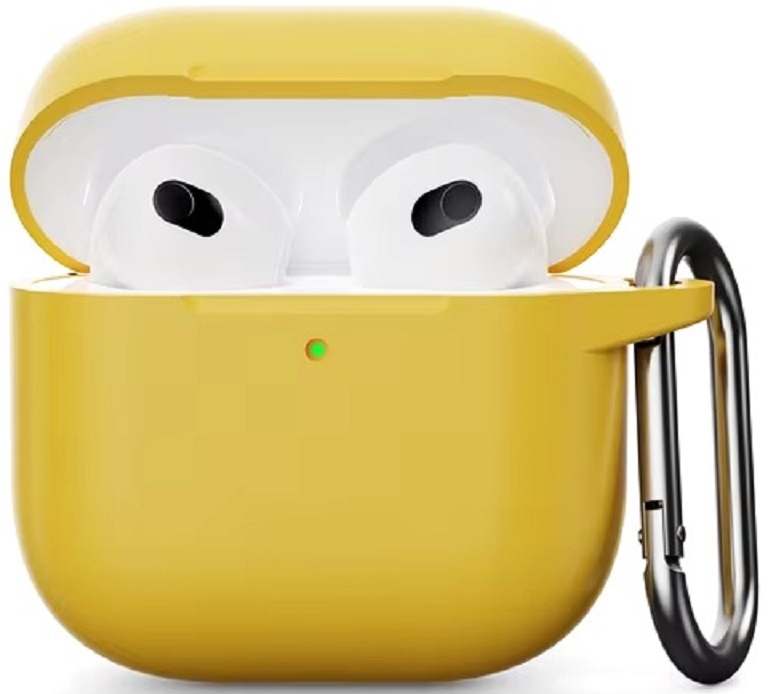 Силиконовый защитный чехол для AirPods 4, жёлтый (Yellow) Фото 0