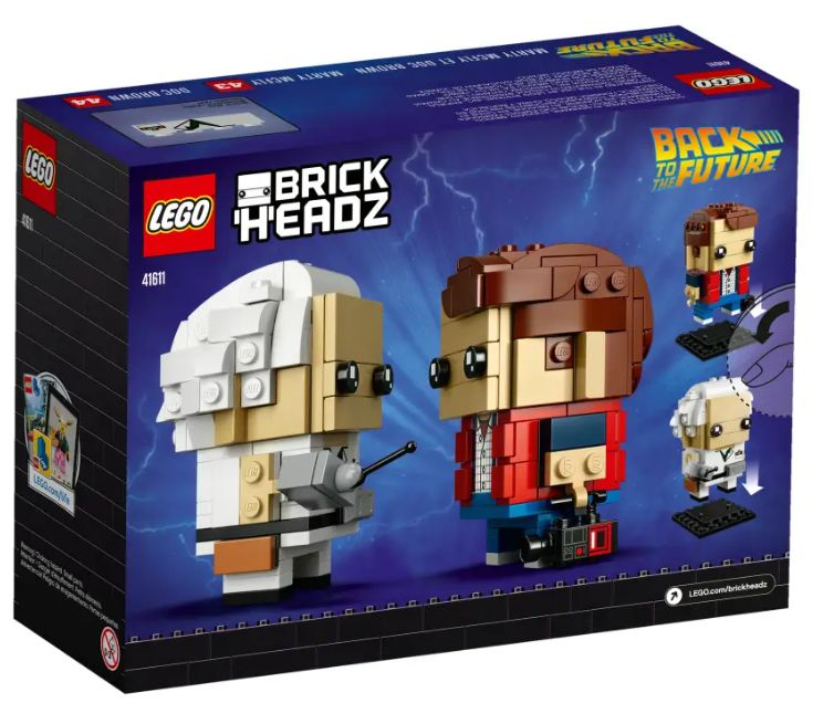 Конструктор LEGO BrickHeadz 41611 Марти Макфлай и Доктор Браун Фото 2