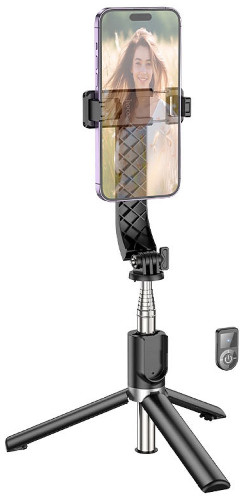 Монопод-штатив HOCO K20 с ПДУ, черный Фото 1