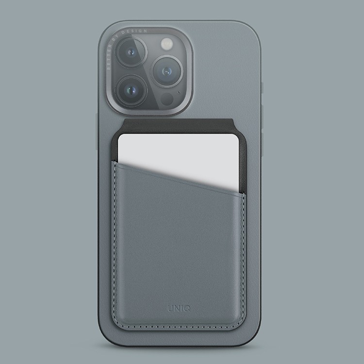 Кардхолдер UNIQ Lyden DS Magsafe, синий/черный (LYDENDS-WBLUBLK) Фото 1