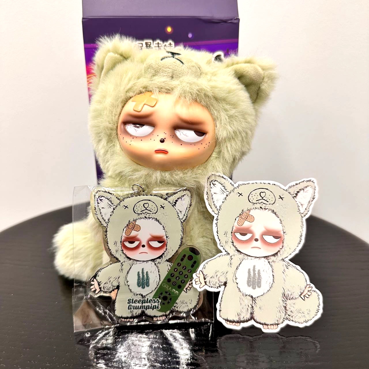 Коллекционная фигурка Grumpipi Sleepless Blind Box, Plush + Mini Keychain (Sleepless Series) Фото 2