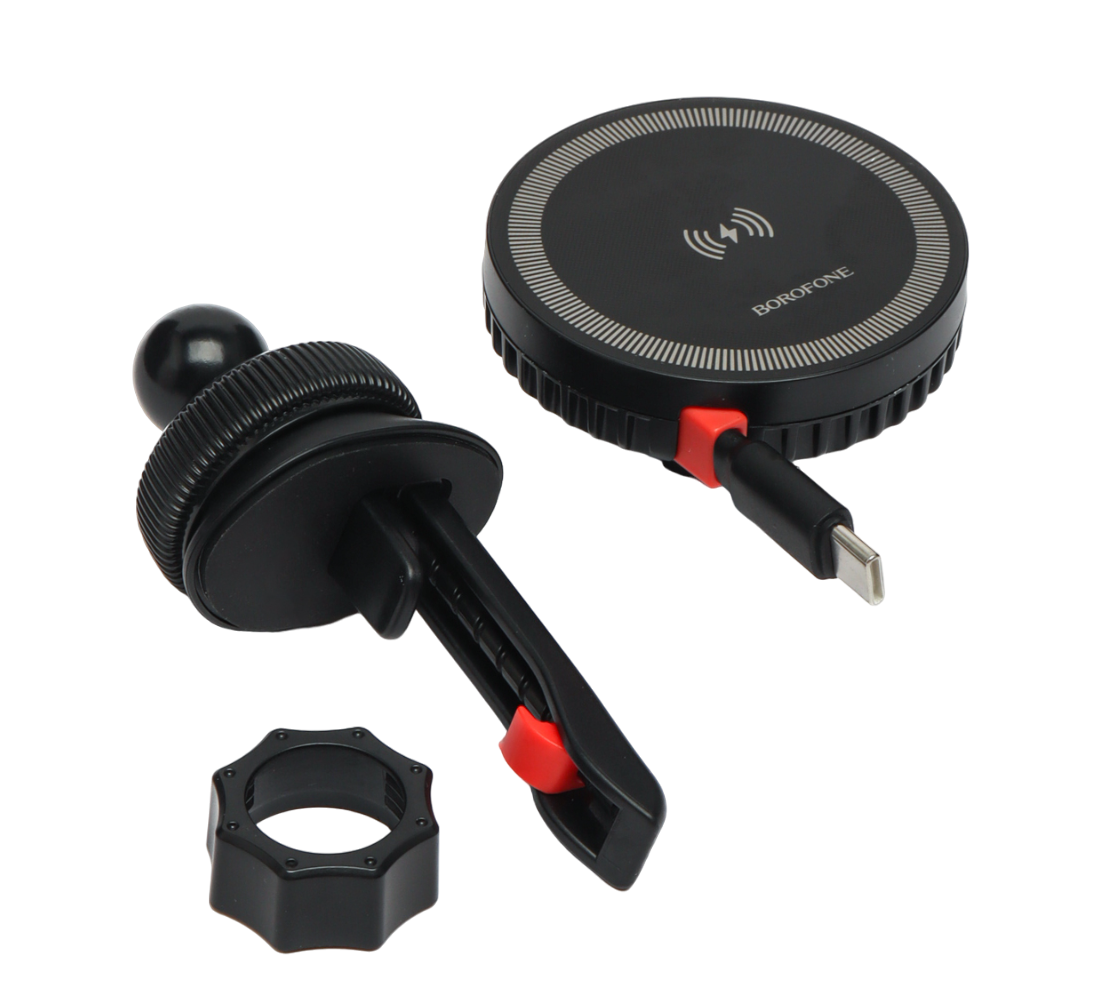Автомобильный держатель Borofone BH207,15Вт, черный Фото 3