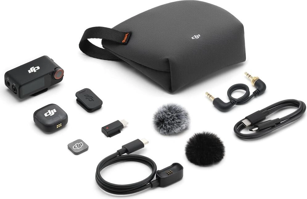 Беспроводной микрофон DJI Mic 3 (1 TX + 1 RX), черный Фото 4