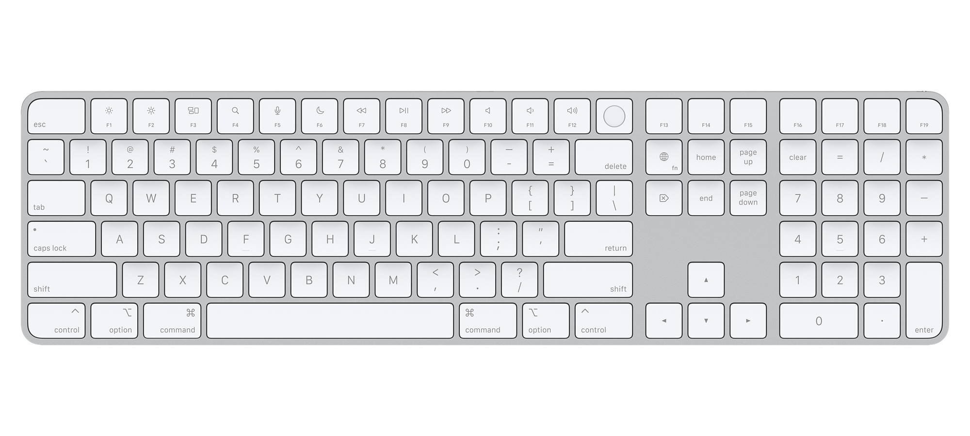 Клавиатура Apple Magic Keyboard with Touch ID and Numeric Keypad (MK2C3) Фото 0