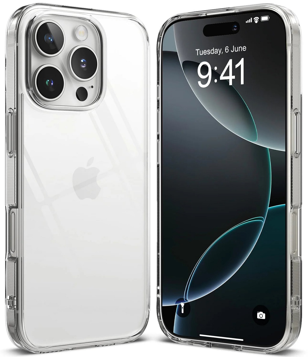 Силиконовый чехол для iPhone 16 Pro Max, прозрачный Фото 0