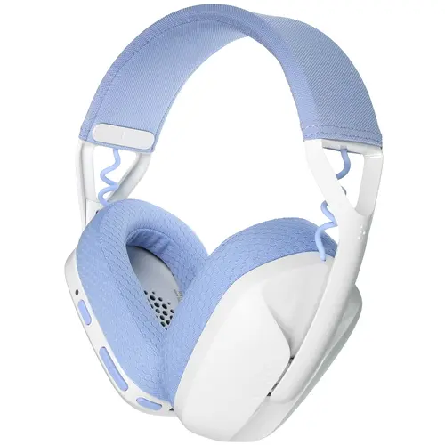 Игровые наушники Logitech G435, белый/голубой Фото 0
