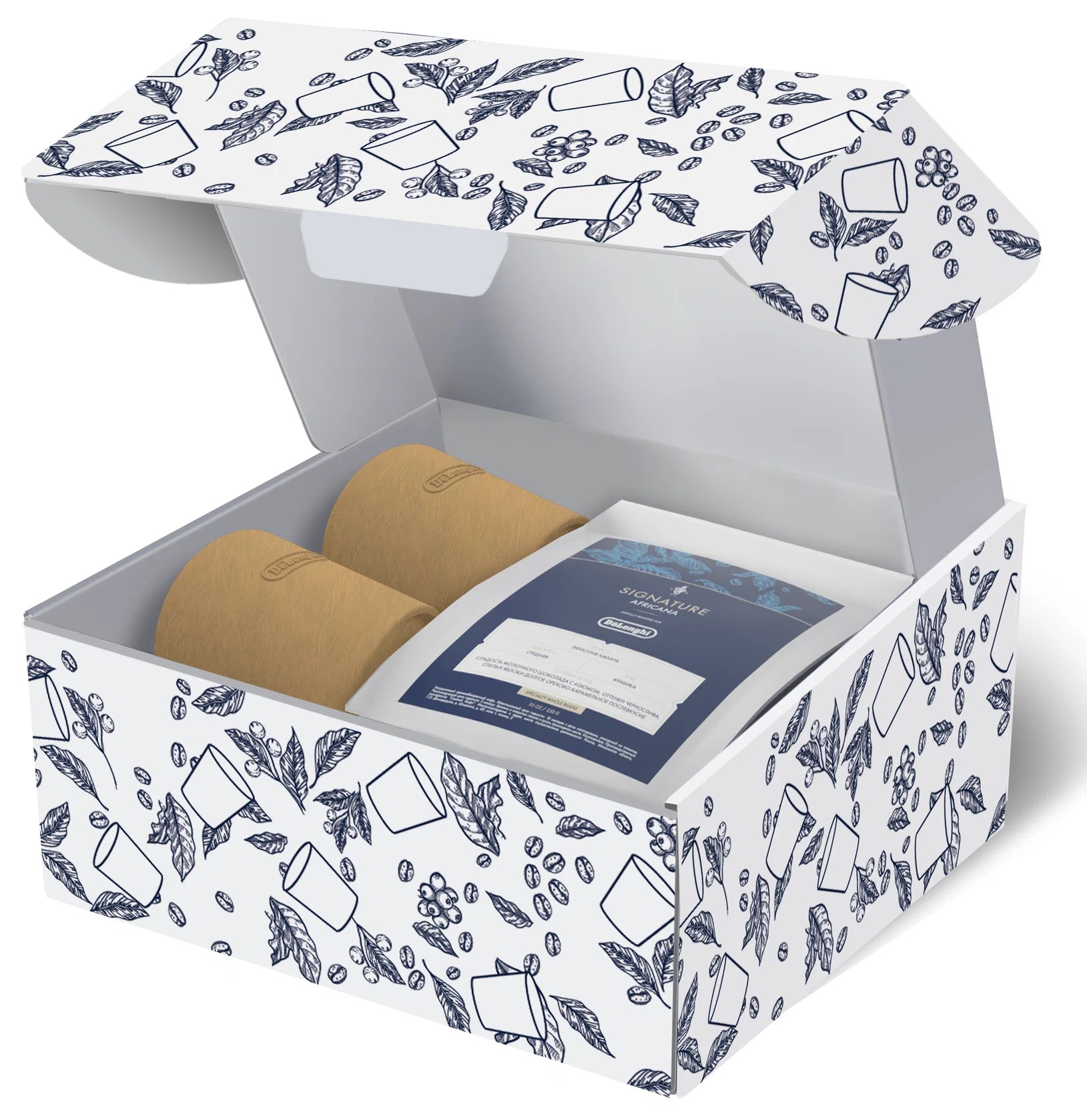 Набор с кружками DeLonghi White Signature Фото 1