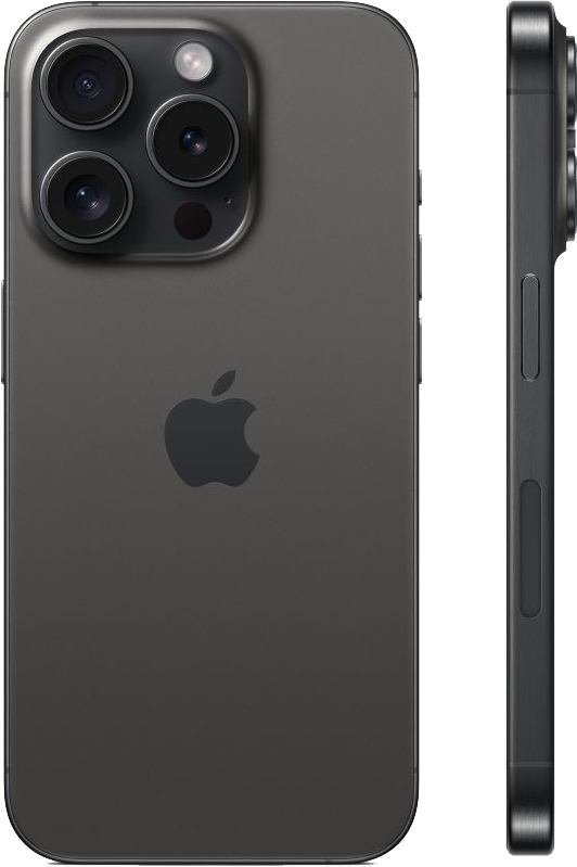 Смартфон Apple iPhone 15 Pro eSim 128Гб, Black Titanium (черный) Фото 1
