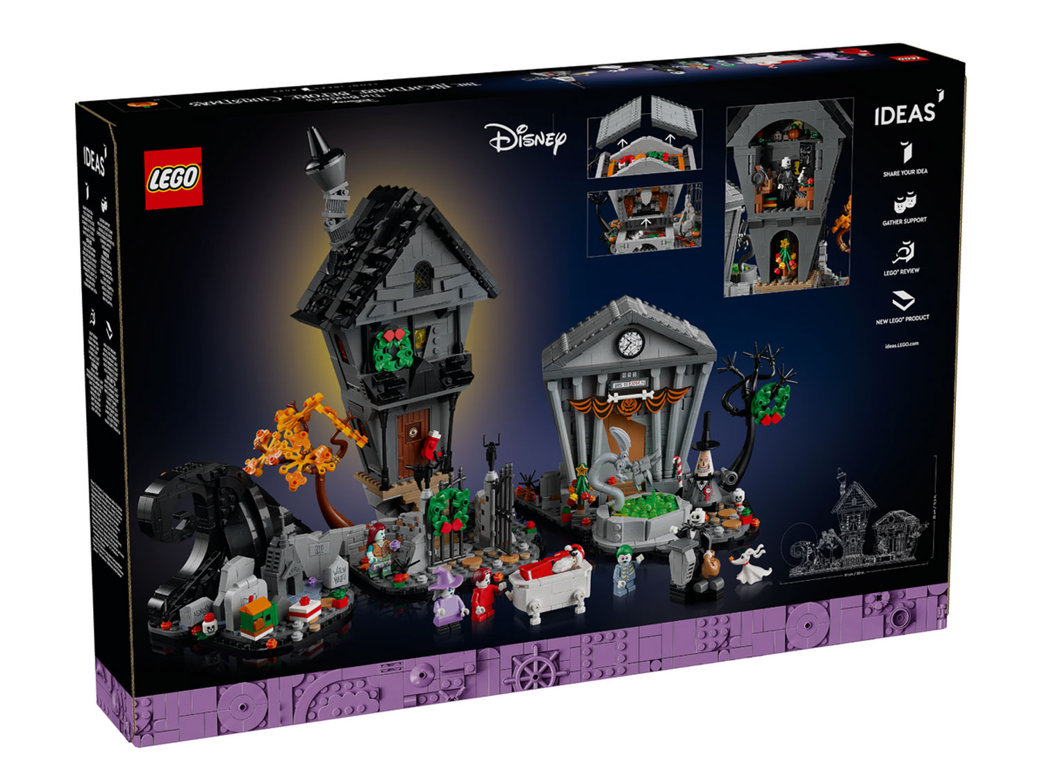 Конструктор LEGO Ideas 21351 «Кошмар перед Рождеством» Тима Бёртона Фото 3