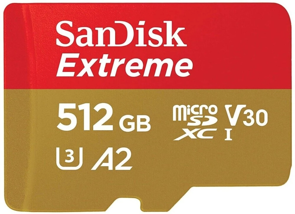 Карта памяти SanDisk Extreme microSDXC 512Гб, (SDSQXAV-512G-GN6MN) Фото 1