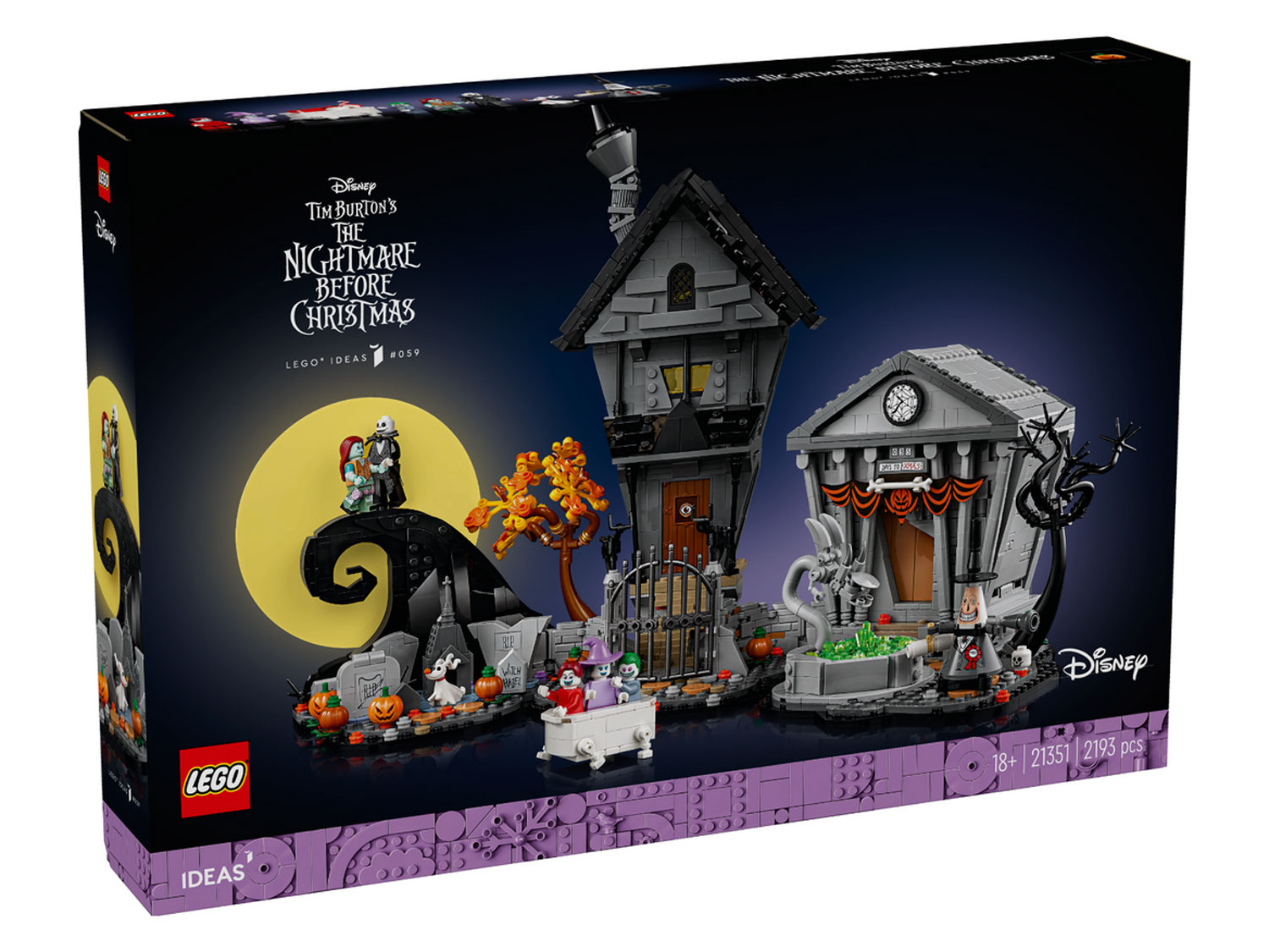 Конструктор LEGO Ideas 21351 «Кошмар перед Рождеством» Тима Бёртона Фото 0