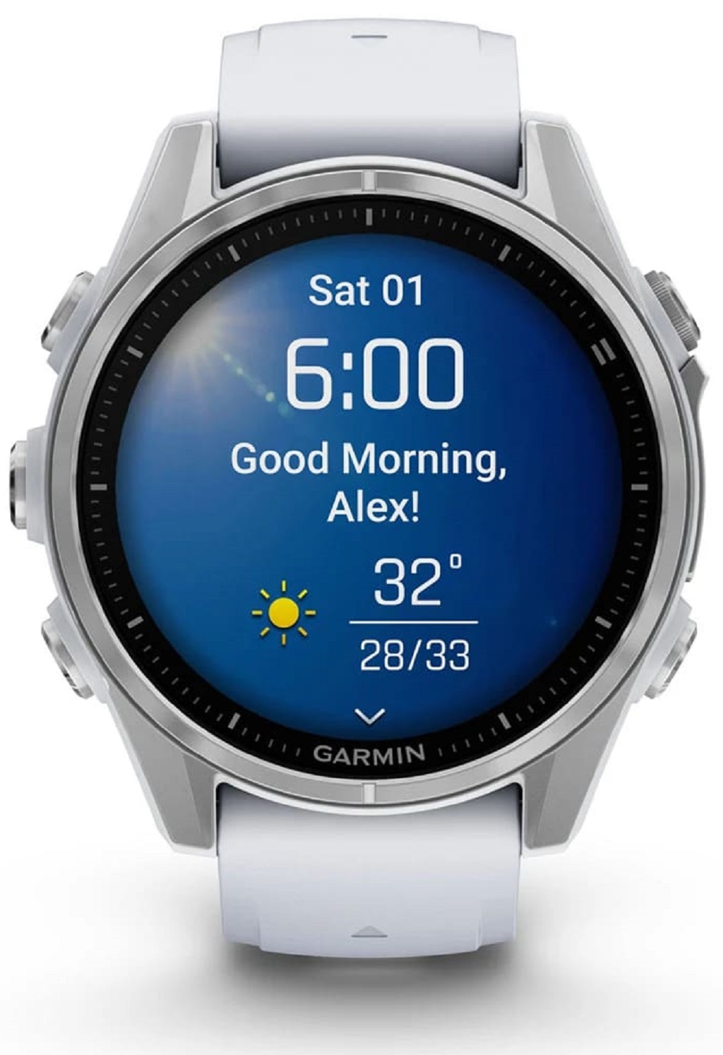 Смарт-часы Garmin Fenix 8 43mm AMOLED, Silver (010-02903-00) Фото 1