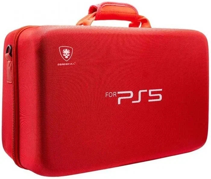 Сумка для консоли и геймпадов Playstation 5 Dead Skull Красная Фото 0