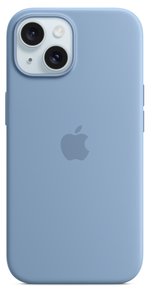 Чехол Apple для iPhone 15 Silicone Case с MagSafe, Winter Blue (MT0Y3) Фото 0