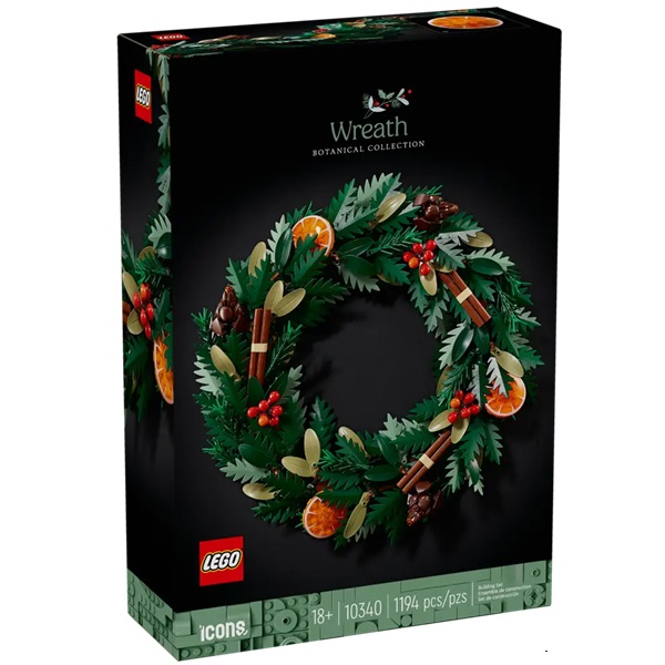 Конструктор LEGO Icons 10340 Wreath, Рождественский Венок Фото 0