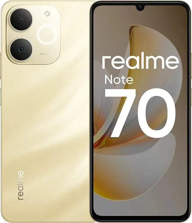 Смартфон Realme Note 70 6/128 ГБ, золотой Фото 0