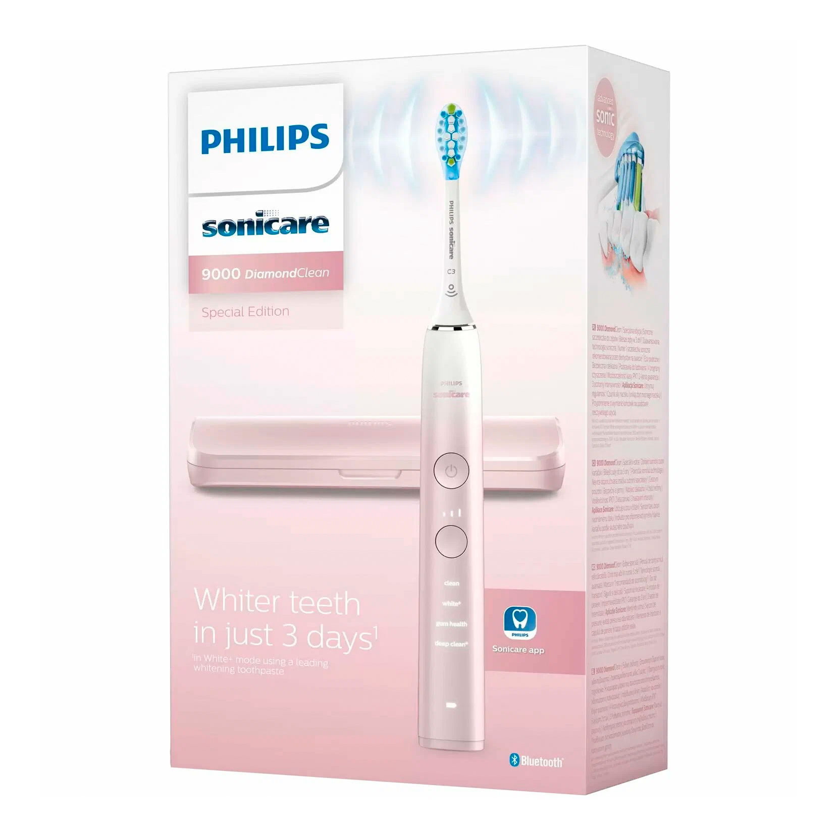 Электрическая зубная щетка Philips DiamondClean 9000 Series HX9911/84, специальная серия, розовый Фото 3