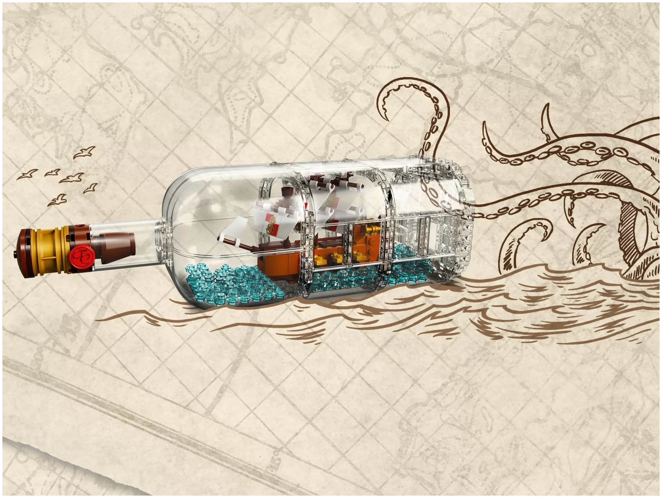 Конструктор Lego 92177 (21313) Ideas Корабль в бутылке Фото 1