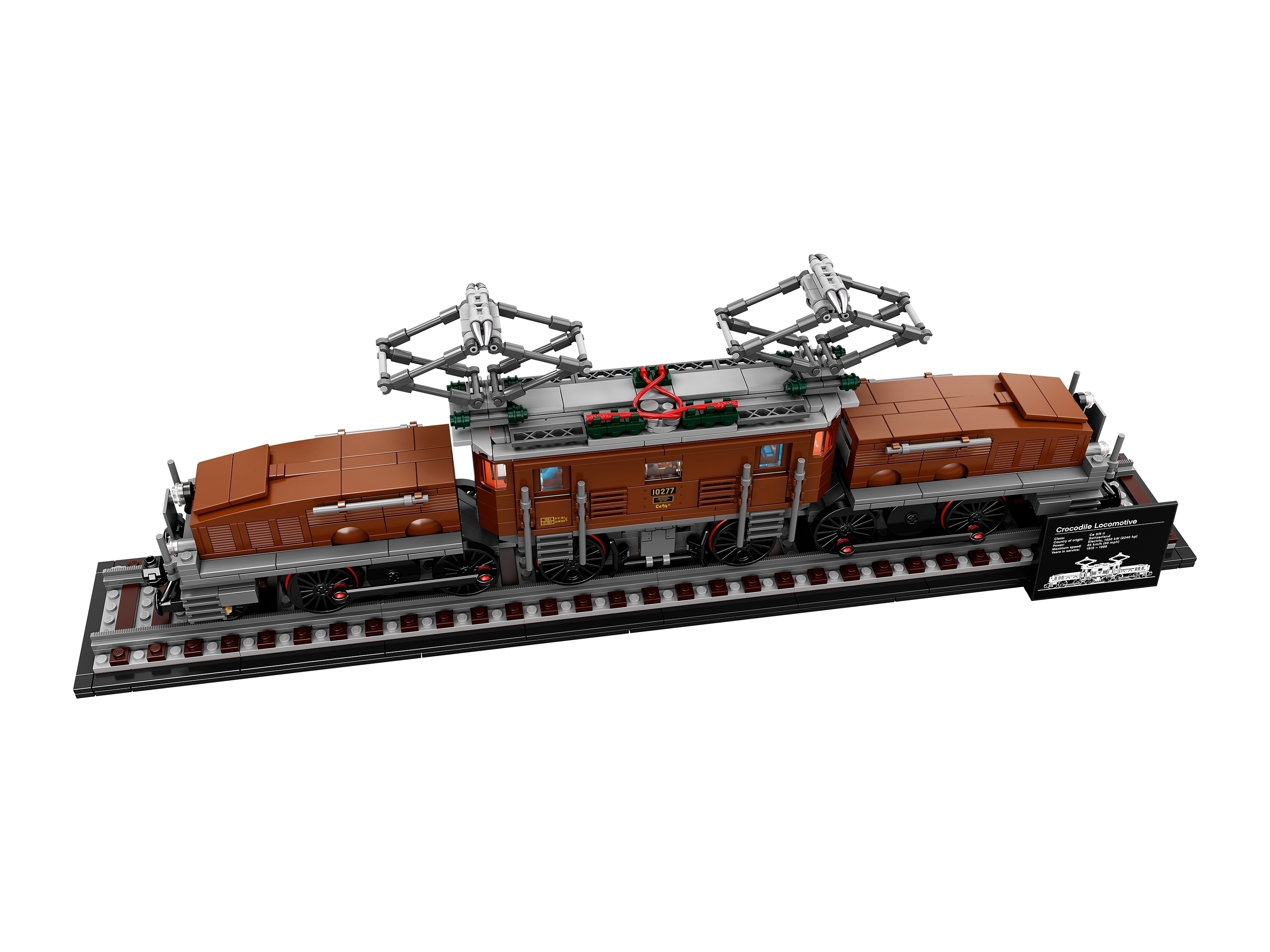 Конструктор LEGO Crocodile Locomotive (10277) Фото 5