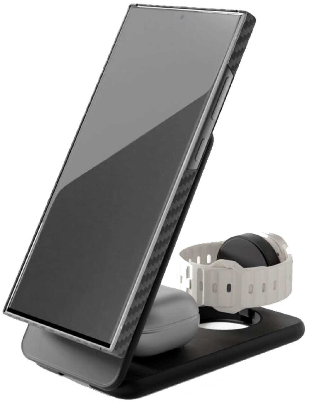 Беспроводное зарядное устройство VLP Alum Power Pro для Samsung, черный (1092014) Фото 1