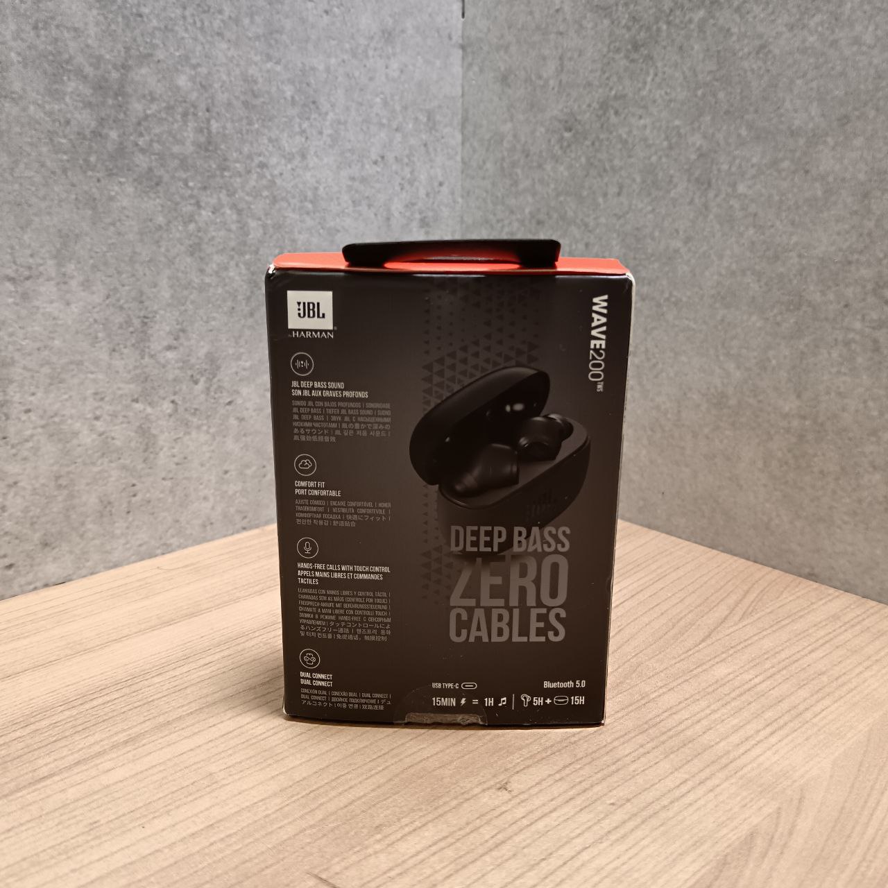 Беспроводные наушники JBL Wave 200, черный Фото 3