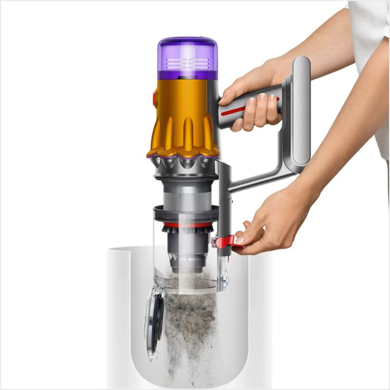 Пылесос Dyson V12S Detect Slim Submarine, Yellow/Nickel Фото 1