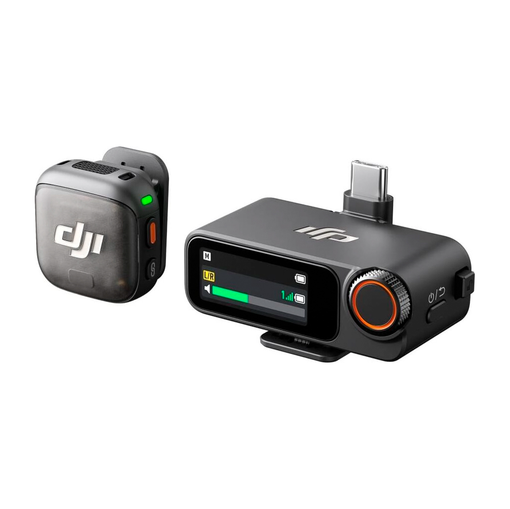 Беспроводной микрофон DJI Mic 3 (1 TX + 1 RX), черный Фото 1