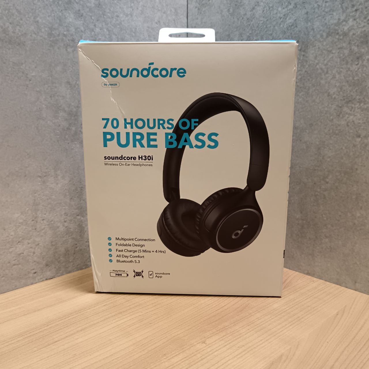 Беспроводные наушники Anker SoundCore H30i, черный Фото 1