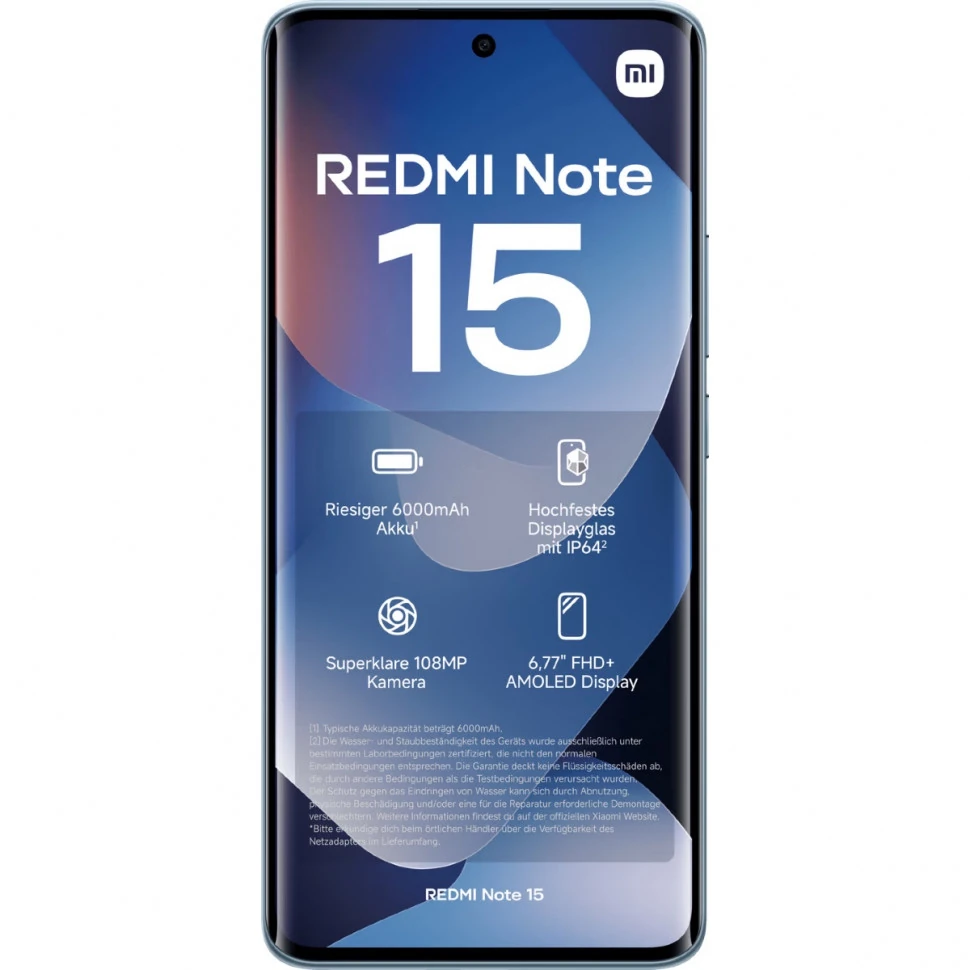 Смартфон Redmi Note 15 4G 8/128Гб, синий Фото 1