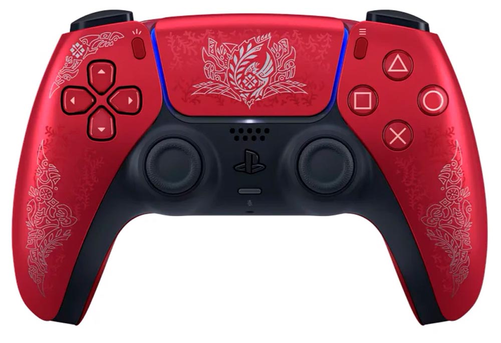 Геймпад Sony DualSense Monster Hunter Wilds Limited Edition (PS5), красный Фото 0