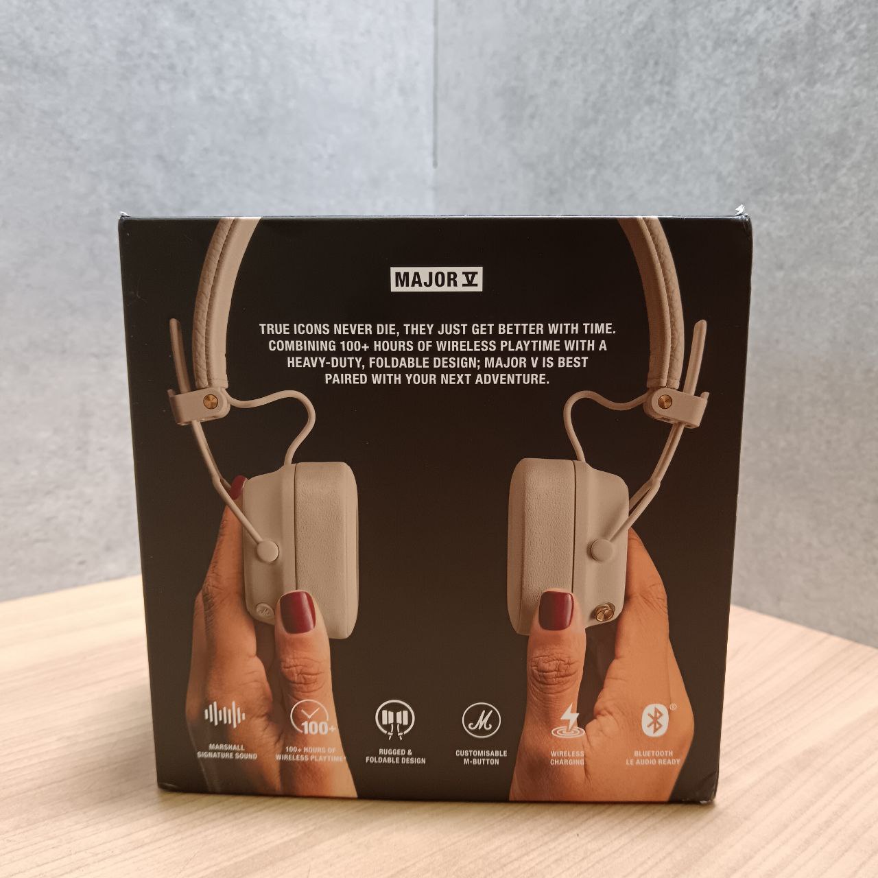 Беспроводные наушники Marshall Major V, бежевый Фото 3