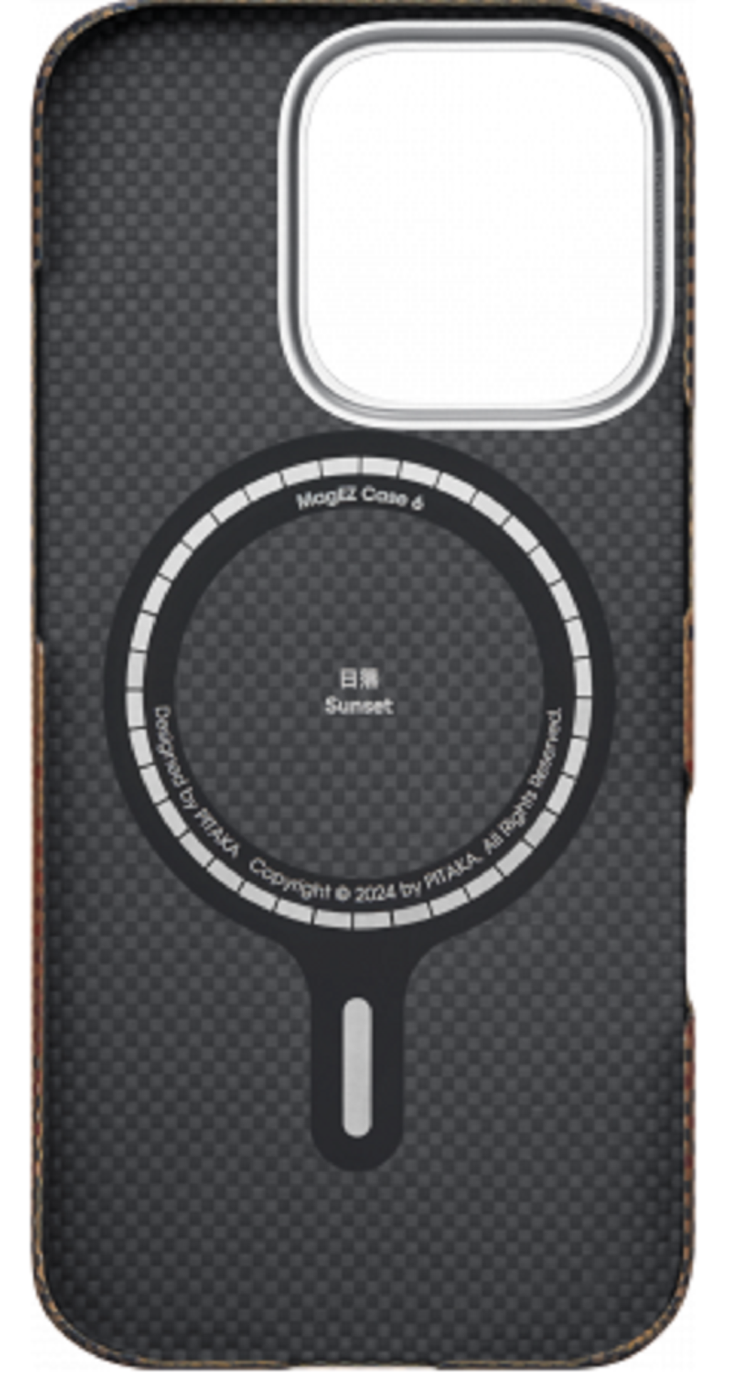 Чехол PITAKA Tactile Woven case для iPhone 16 Pro, Sunset (KI1601SU) Фото 2